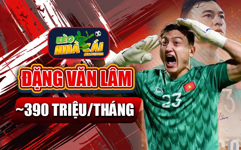 Đặng Văn Lâm nằm trong top 3 cầu thủ nhận lương cao nhất Việt Nam