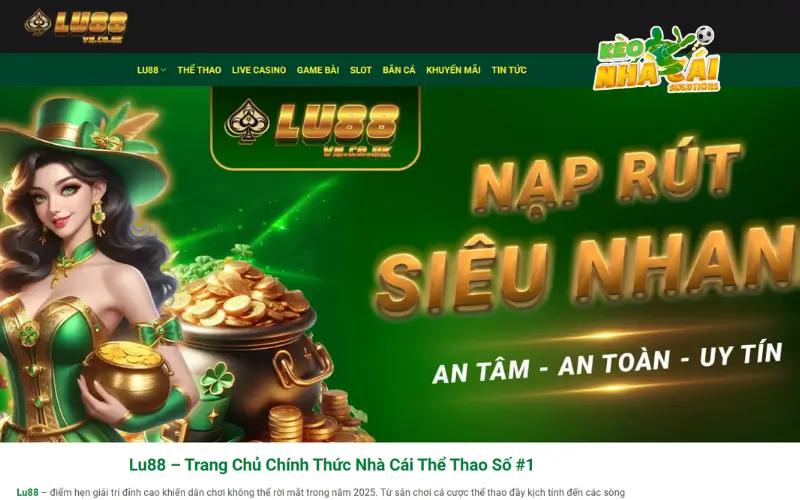 Nhà cái bóng đá Lu88