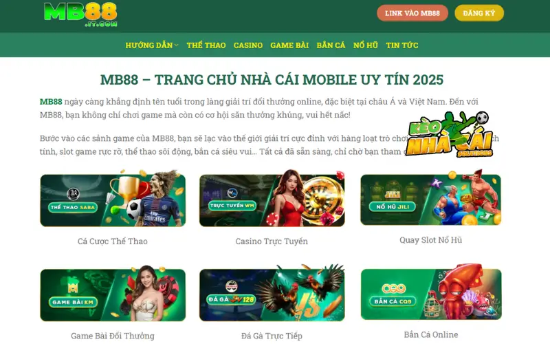 Nhà cái bóng đá MB88