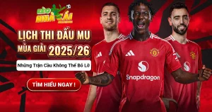 lịch thi đấu MU